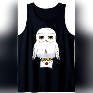 Harry Potter Hedwig Cute Cartoon Portrait Tank Top Size XLARGE #New